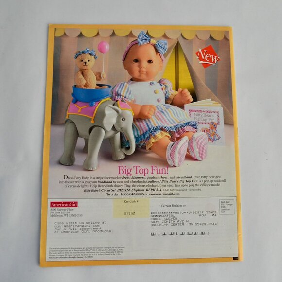 American Girl Back-To-School Back to School Catalog 1999 Vintage - Picture 2 of 2